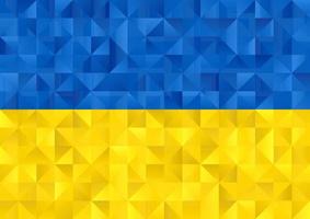 sfondo bandiera ucraina poli basso vettore