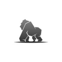 modello icona gorilla logo design vettoriale