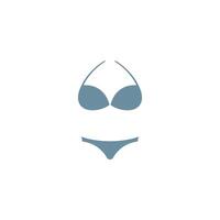 modello di design piatto logo icona bikini vettore