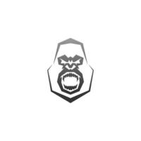 modello icona gorilla logo design vettoriale