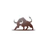 logo icona toro, vettore logo icona testa di bufalo