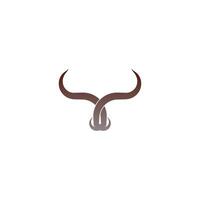 logo icona toro, vettore logo icona testa di bufalo