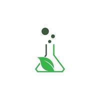 vettore del modello di progettazione dell'icona del logo del laboratorio della bottiglia di scienza