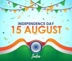 illustrazione di design del giorno dell'indipendenza dell'india