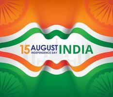 15 agosto giorno dell'indipendenza dell'india design illustrazione vettore