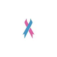 consapevolezza del cancro al seno, vettore del logo del nastro