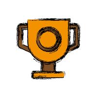 icona della tazza del trofeo vettore
