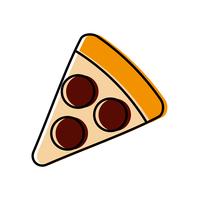 immagine dell&#39;icona di pizza vettore