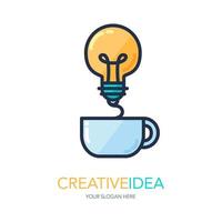 logo idea di successo creativo vettore