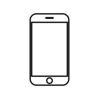linea vettoriale di icone del design dello smartphone, simboli telefonici