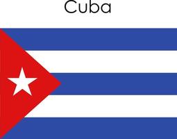 icona bandiera nazionale cuba vettore