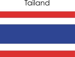 icona della bandiera nazionale thailandia vettore
