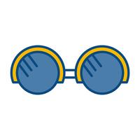 icona accessorio occhiali vettore