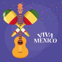 Cartoni animati Viva Mexico vettore