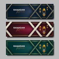 ramadan kareem banner sfondo islamico illustrazione vettoriale