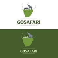 logo safari in africa vettore