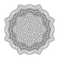 bella linea arte mandala vettore per il design