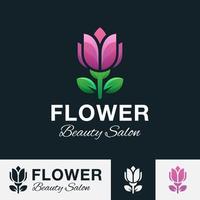 elegante fiore rosa bellezza logo elemento. può essere utilizzato cosmetici, yoga e design del logo spa vettore