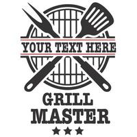 il tuo testo qui grill master vettore