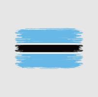 pennello bandiera del botswana. bandiera nazionale vettore
