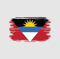 spazzola bandiera antigua e barbuda. bandiera nazionale vettore