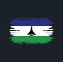 pennello bandiera lesotho. bandiera nazionale vettore