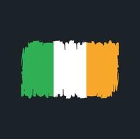 pennellate bandiera irlanda. bandiera nazionale vettore