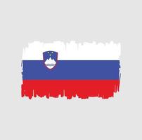 pennellate bandiera slovenia. bandiera nazionale vettore