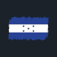 pennellate di bandiera dell'honduras. bandiera nazionale vettore