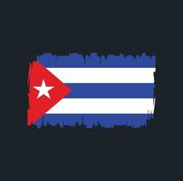 pennellate bandiera cuba. bandiera nazionale vettore