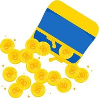 moneta grivna ucraina vettore