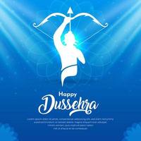 celebrazione dell'illustrazione di vettore del fondo del giorno di dussehra. concetto di design felice giorno di dussehra.