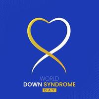 post sui social della giornata mondiale della sindrome di down vettore