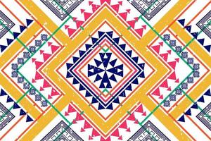 disegno geometrico etnico senza cuciture. Tappeto In Tessuto Azteco Mandala Ornamento Chevron Decorazione Tessile Carta Da Parati. sfondo tribale dell'ornamento del ricamo tradizionale indiano africano della Turchia vettore