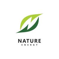 modello di vettore del logo di energia eco