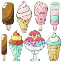 illustrazione in stile disegnare a mano. dessert dolce, elemento grafico per il design vettore