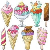 illustrazione in stile disegnare a mano. dessert dolce, elemento grafico per il design vettore