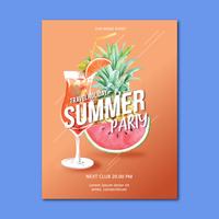 Viaggia in estate in vacanza il manifesto di vacanza della palma della spiaggia, la luce solare del mare e del cielo, progettazione creativa dell&#39;illustrazione di vettore dell&#39;acquerello