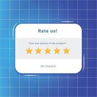 recensione del cliente, valutazione, feedback, tasso di qualità del servizio di opinione vettore