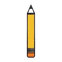 disegno a matita strumento scuola oggetto vettore