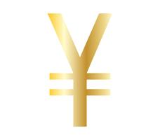 Simbolo di yen d&#39;oro vettore