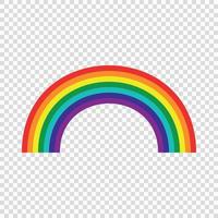 logo gay pride con arcobaleno vettore