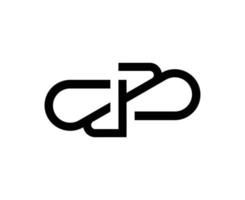 lettera iniziale bb logo design vector