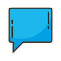 bolla di colore chat note messaggio di testo vettore