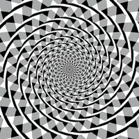 Illusione ottica a spirale fraser vettore