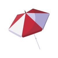 icona isolata di ombrellone estivo vettore