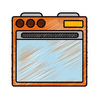 immagine dell&#39;icona del forno vettore