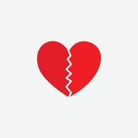 vettore icona cuore. simbolo d'amore perfetto. segno di san valentino, emblema isolato su sfondo bianco, stile piatto per grafica e web design,