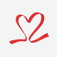 vettore icona cuore. simbolo d'amore perfetto. segno di san valentino, emblema isolato su sfondo bianco, stile piatto per grafica e web design,