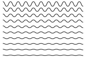 zigzag della linea d'onda. illustrazione vettoriale